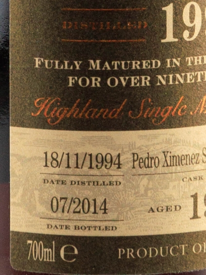 グレンドロナック 1995 19年 Single Cask #3806 グレンドロナック 19年 1994 PXシェリーパンチョン 53.1度