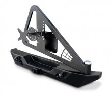 JK RockBrawler II Rear Bumper - Tire Carrier - Black17-62-020P1