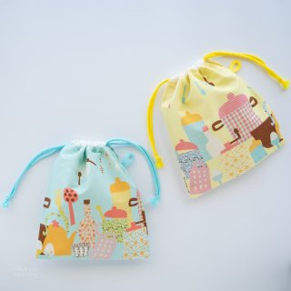 《SALE》ごきげんhanautaの給食袋(フック用紐付き）：選べる2色の商品画像