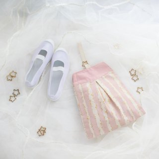 キラキラstar☆の上履き入れ：pink　｜サイズ変更対応の商品画像
