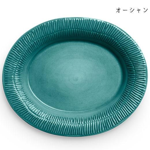 マテュース ストライプス オーバルプレート ライトピンク1枚 北欧食器ブランドの大皿でおしゃれに！ストライプスオーバル
