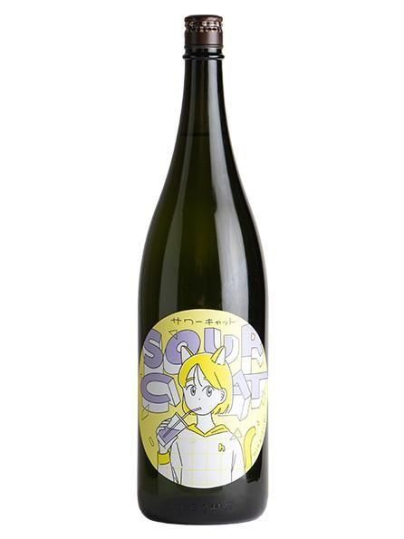 お酒たくさん●８４本 飛良泉 サワーキャット 純米吟醸おりがらみ 1.8L（ひらいずみ