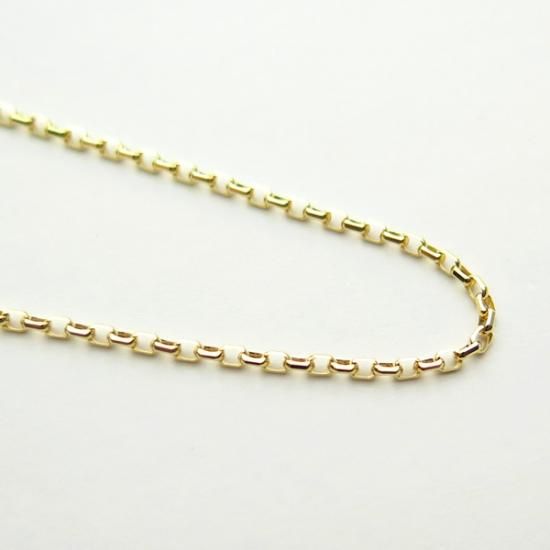 【希少】K18イエローゴールド ネックレス 1.8mm幅カットアズキ　18金 希少】K18イエローゴールド ネックレス 1.8mm幅カットアズキ18金