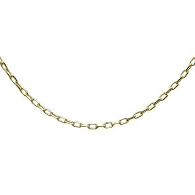 【新品未使用】K18 イエローゴールド　小豆ペンダントチェーン　45cm K18イエローゴールド アズキ「小豆」チェーン 45cm 1.0mm