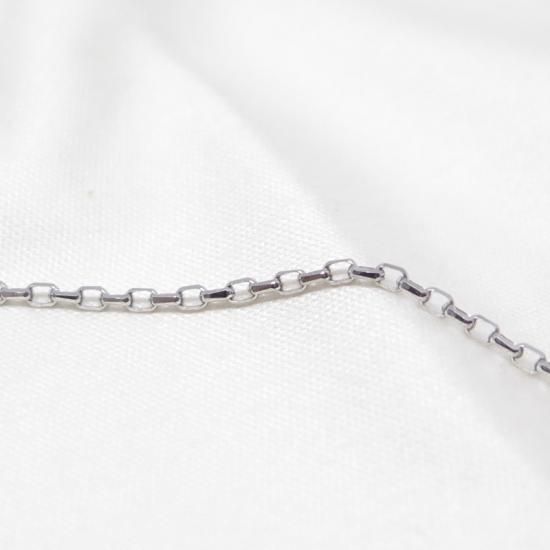 Pt850 プラチナ アズキ「小豆」ブレスレット 18cm 1.5mm