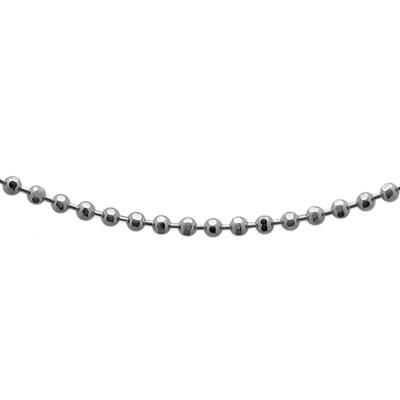 Pt850 プラチナ カットボールチェーン 40cm 1.2mm | ネックレス