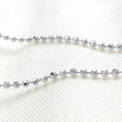Pt850 プラチナ カットボールチェーン 45cm 1.0mm | ネックレス Pt850 プラチナ カットボールチェーン 45cm 1.0mm | ネックレス
