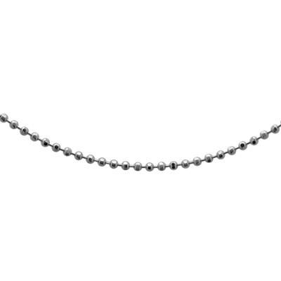 Pt850 プラチナ カットボールチェーン 60cm 0.8mm | ネックレス