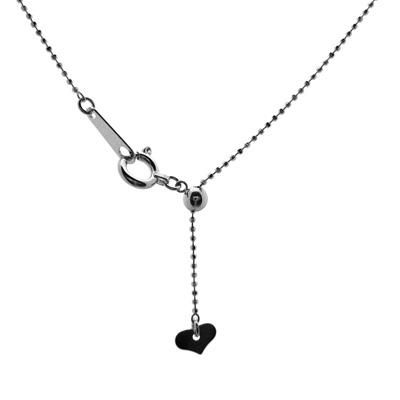 Pt850 プラチナ カットボールチェーン 60cm 0.8mm | ネックレス