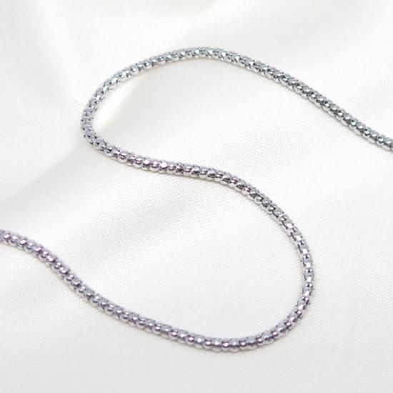 pt850ネックレスチェーン　プラチナ プラチナ チェーン ネックレス pt850 縄角線 幅 1.4mm 約 3.6g