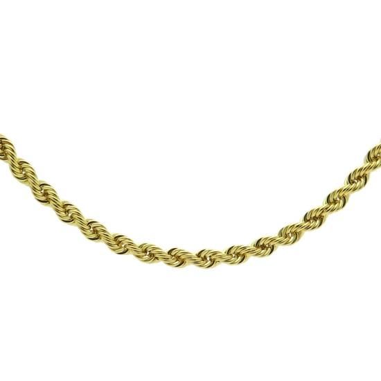 【新品】18金パイプロープブレスレット幅2.0mm長さ17cm品質証明書付K18 パイプロープブレスレット K18 幅4mm 18cm ロープ チェーン