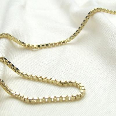 K18イエローゴールド ベネチアンチェーン 50cm 1.2mm | ネックレス