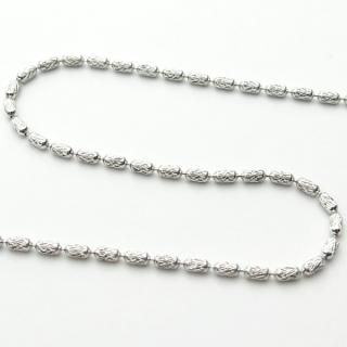 K18WGローラーシリンダーチェーン一覧 | ネックレスチェーン専門店