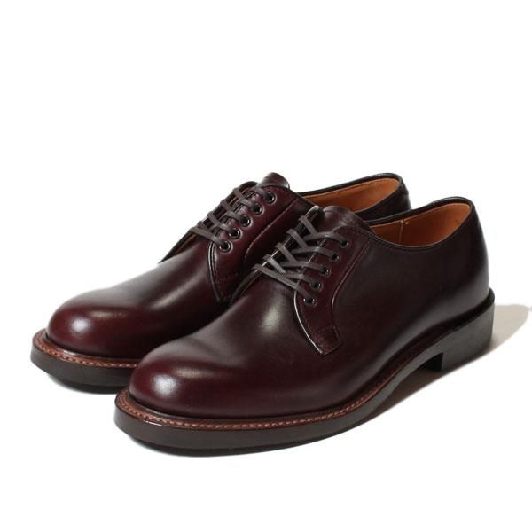 未使用wheel robe Folded Plain Toe BURGUNDY WHEEL ROBE（ウィールローブ）PLAIN TOE BLUCHER（プレーントゥ