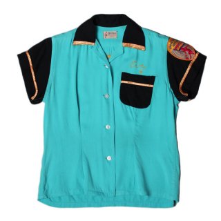 <img class='new_mark_img1' src='https://img.shop-pro.jp/img/new/icons14.gif' style='border:none;display:inline;margin:0px;padding:0px;width:auto;' />1950's HILTON BOWLING SHIRT WOMANS