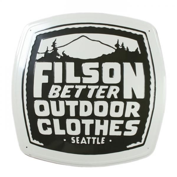 値下げ◎フィルソン　FILSON ティンサイン　看板　ディスプレイ フィルソンFILSON ティンサイン看板ディスプレイ