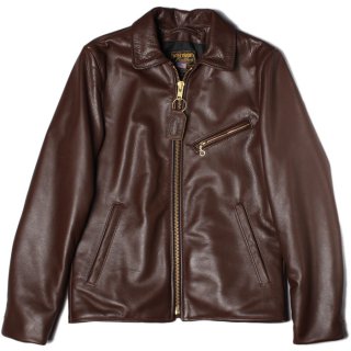 <img class='new_mark_img1' src='https://img.shop-pro.jp/img/new/icons24.gif' style='border:none;display:inline;margin:0px;padding:0px;width:auto;' />VANSON ENF SLIM FITTED SOFT COW LEATHER - BROWN バンソン シングル ライダース ジャケット ENF 別注スリムフィット ソフトカウレザー ブラウン