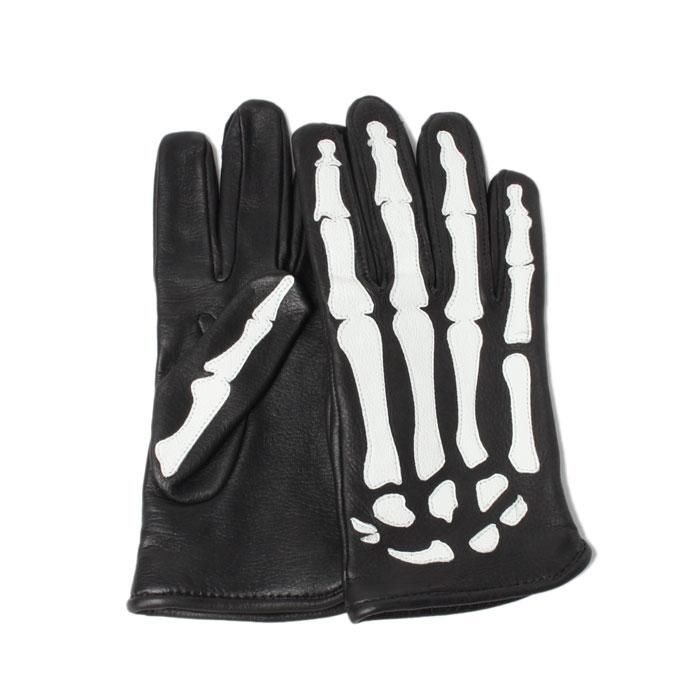 VANSON Bones X-ray レザーグローブ size:M 革手袋 VANSON Bones X-ray レザーグローブ size:M 革手袋