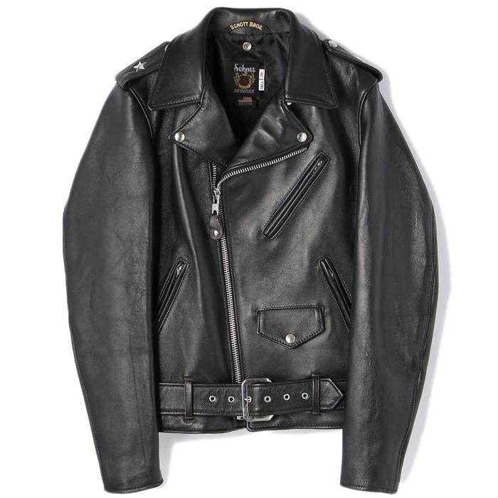 schott ワンスター オールブラック 38 別注 ☆ポイント5倍 ☆ Schott 217US SHEEP ONE STAR RIDERS BLACK