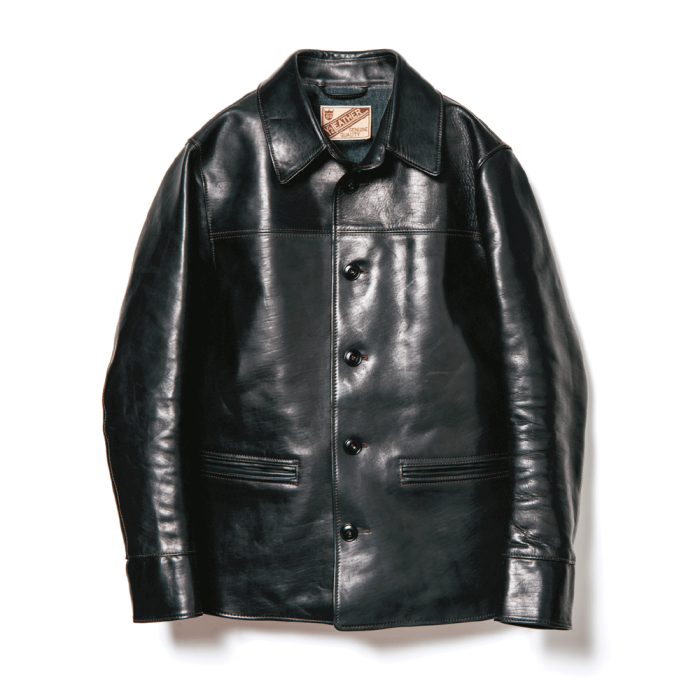 <img class='new_mark_img1' src='https://img.shop-pro.jp/img/new/icons14.gif' style='border:none;display:inline;margin:0px;padding:0px;width:auto;' />Y'2 LEATHER ECO HORSE 30'S CAR COAT BLACK (EC-76) 磻ġ쥶 ۡ 30S  ֥å