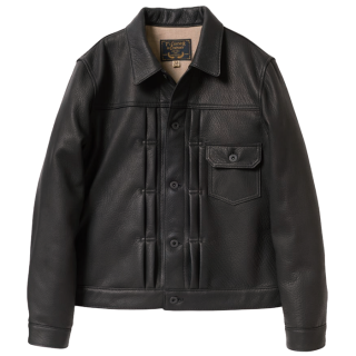 <img class='new_mark_img1' src='https://img.shop-pro.jp/img/new/icons14.gif' style='border:none;display:inline;margin:0px;padding:0px;width:auto;' />Y'2 LEATHER DEER SKIN 1st Type JACKET 25th Anniversary Limited ワイツーレザー ディアスキン 1stタイプジャケット 25周年限定モデル