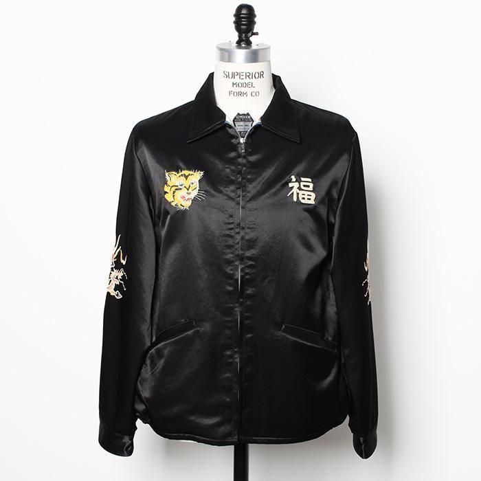 <img class='new_mark_img1' src='https://img.shop-pro.jp/img/new/icons14.gif' style='border:none;display:inline;margin:0px;padding:0px;width:auto;' />☆5倍 ★ TAILOR TOYO TT15798 / Mid 1960s Style Vietnam Jacket “VIET-NAM MAP” テーラー東洋  サテン ベトナムジャケット ブラック