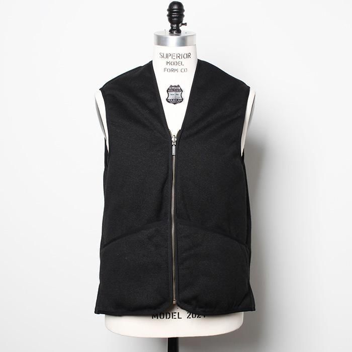 Barbour （1802082 ）ファー ライナー ベスト ブラック 40 Barbour Front zip fur liner vest regular fit Black バブアー