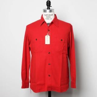 [ݥ3]  SUGAR CANE SC29560  / COTTON TWILL WORK SHIRT / RED奬 åȥĥ  å