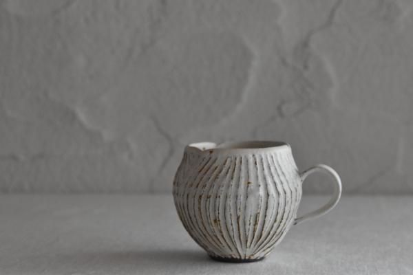 【未使用】ハスのコンポート　村上直子　信楽 器のしごと 村上直子 器-Zakka Dragee（ザッカドラジェ