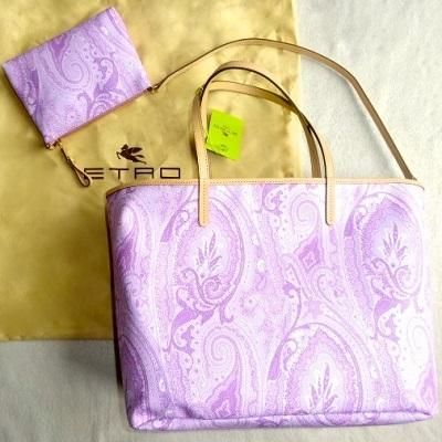 トートバッグ / ペイズリー柄 / ピンク×ベージュ / ポーチ付き｜エトロ(etro)通販店舗