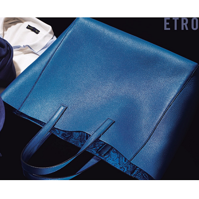 ETRO  革トートバッグ