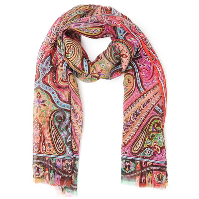 エトロ ETRO スカーフ シルク マルチカラー Scarf Multi Silk