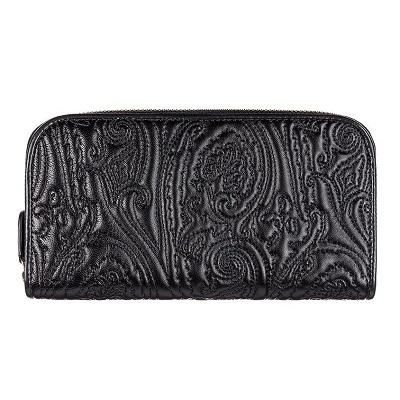 新品 ETRO エトロ 長財布 ブラック ☆2016-17秋冬(AW)新作☆ ラウンドジップ長財布 / ラム革