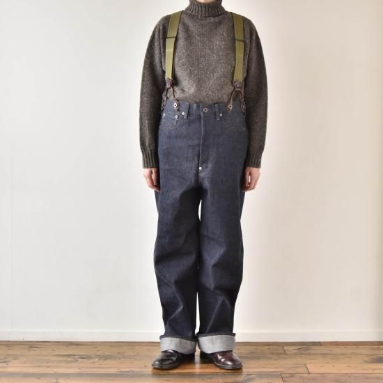 Nigel Cabourn 80450050025 RAILMAN DENIM PANT (UNSEX) - PADDY