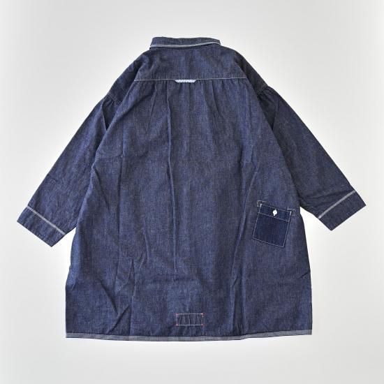 快晴堂✨24AW デニムシャツカバージャケット インディゴ 完売品 快晴堂✨24AW デニムシャツカバージャケット インディゴ 完売品