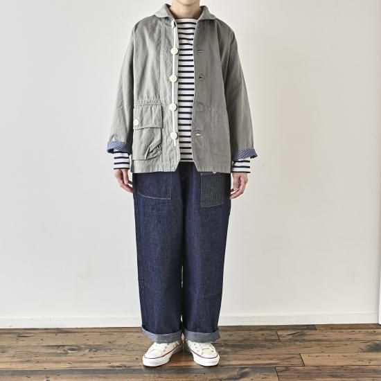 快晴堂 53JK-44. ミリタリーツイルマリネデッキクルージャケット