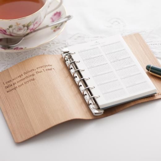 曲がる木】 iLignos 木製システム手帳（ミニ6サイズ）｜meimokuLIGNO