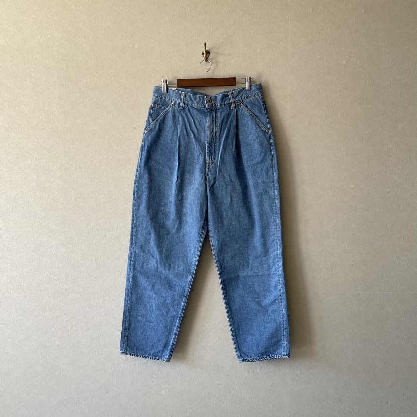 <img class='new_mark_img1' src='https://img.shop-pro.jp/img/new/icons6.gif' style='border:none;display:inline;margin:0px;padding:0px;width:auto;' />【MY-PT007】Denim tuck wide tapered 5P 