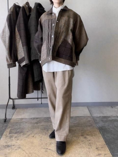 Harris Tweed switching work jacket - H.UNIT
