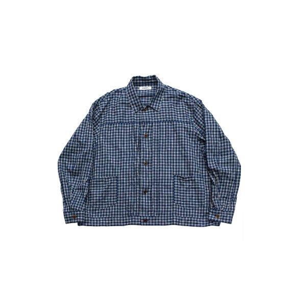 <img class='new_mark_img1' src='https://img.shop-pro.jp/img/new/icons6.gif' style='border:none;display:inline;margin:0px;padding:0px;width:auto;' />Twill check shirt jacket