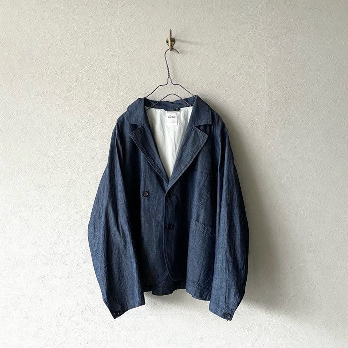 <img class='new_mark_img1' src='https://img.shop-pro.jp/img/new/icons6.gif' style='border:none;display:inline;margin:0px;padding:0px;width:auto;' />5.6oz chambray easy jacket