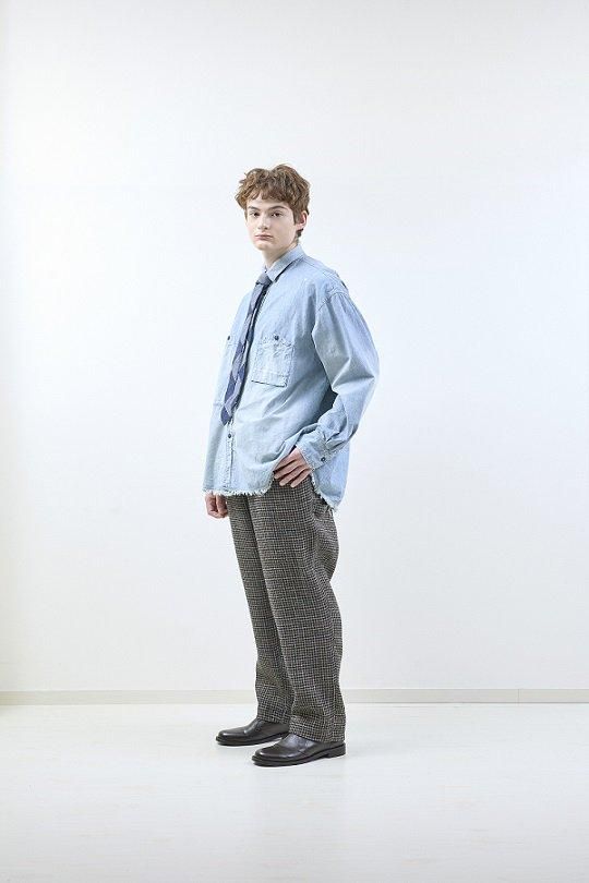 Chambray big pocket work shirt (Customize) - H.UNIT