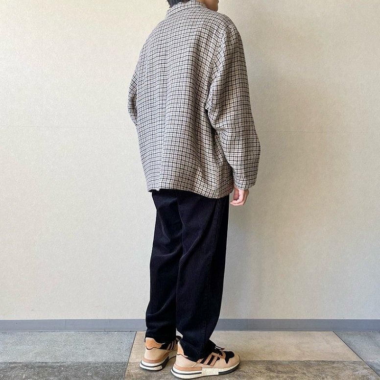 H.UNIT WOOL CHECK coverall 24AW 定価37400円 Wool check coverall - H.UNIT