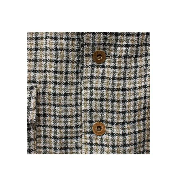 割引発見 Wool check H.UNIT - coverall ジャケット・アウター