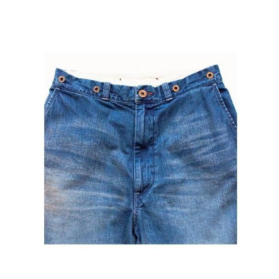 Denim work trousers（Used wash) - H.UNIT