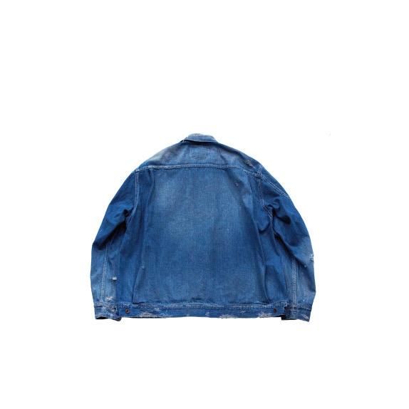 Denim zip work jacket (Customize) - H.UNIT