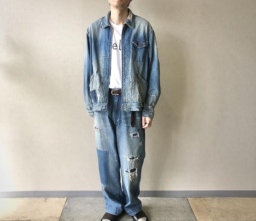 Denim zip work jacket (Customize) - H.UNIT