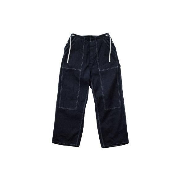 <img class='new_mark_img1' src='https://img.shop-pro.jp/img/new/icons6.gif' style='border:none;display:inline;margin:0px;padding:0px;width:auto;' />Denim side open painter pants (One wash)