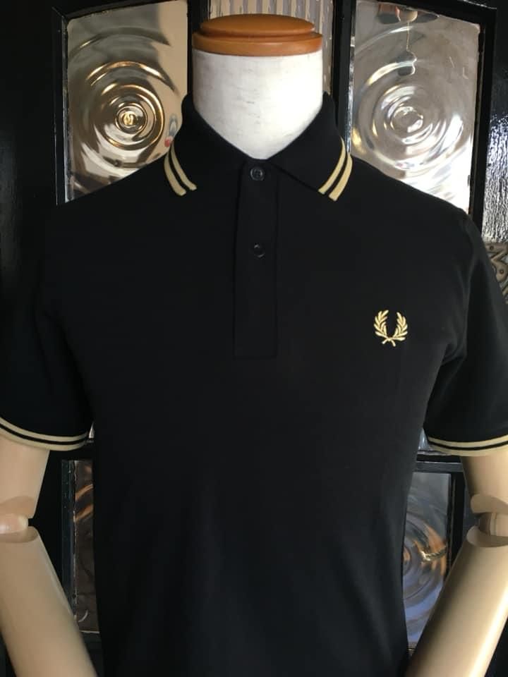 フレッドペリー/イングランド製/M12ツインティップドフレッドペリーシャツ/黒金 フレッドペリー メンズ 通販｜ツインティップ フレッドペリー