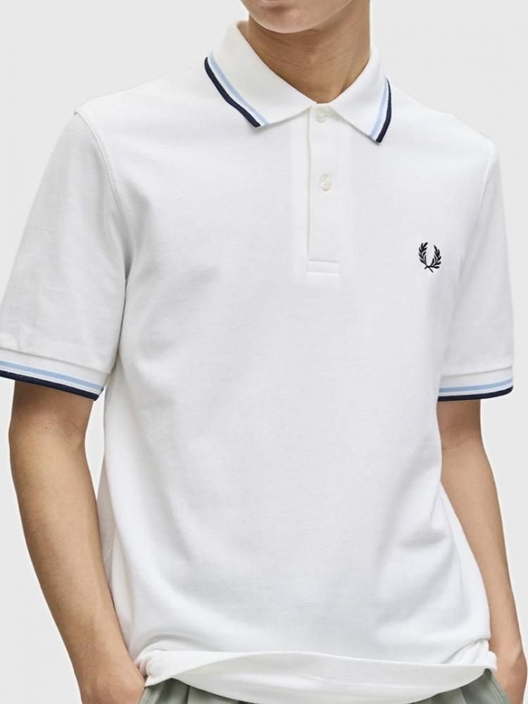 FRED PERRY ピンバッジ TWIN TIPPED FRED PERRY SHIRT M12 【WHITE / ICE / NAVY